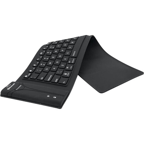 Foldable Silicone Bluetooth Keyboard Waterproof Rollup