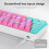 Gaming Keyboard Mechanical Red Switch 68-Key Pink 3