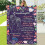 Purple plush twin throw blanket 70x100 cm 7
