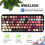 Wireless Bluetooth Keyboard Retro Round Keycaps 84-Key 4