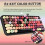 Wireless Bluetooth Keyboard Retro Round Keycaps 84-Key 3