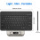 Bluetooth Keyboard 3.0 Slim Portable with 7-Color Backlight 5