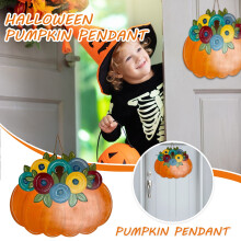 Halloween pumpkin wooden door hanging sign