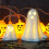 Ceramic Glowing Ghost Decoration White 1pc 1