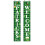 St. Patrick's Day decoration banner with luck leaf design 2
