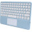 Bluetooth keyboard with touchpad ultra-thin rechargeable 2