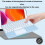 Bluetooth keyboard with touchpad ultra-thin rechargeable 3