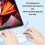 Bluetooth keyboard with touchpad ultra-thin rechargeable 4