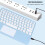 Bluetooth keyboard with touchpad ultra-thin rechargeable 8