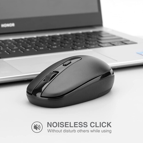 Wireless Mouse RM700 2.4G Silent with USB Receiver Black 1