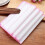 Torchons en microfibre et coton roses, lot de 12 8