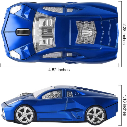 Wireless Optical Mouse Sports Car Shape 1600 DPI 1