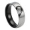 Couple Ring Round Half-Heart Rhinestone 1 Pair 1