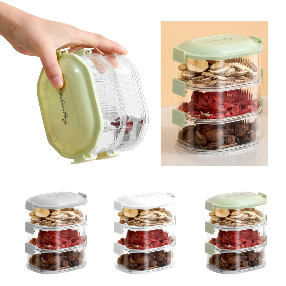 Stackable Kitchen Storage Box Set 3 PCS