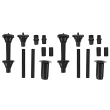 2X Fontein Pomp Nozzle Set Water Sproeikoppen Vijver Dompelpomp Pool Multifunctionele Nozzle L