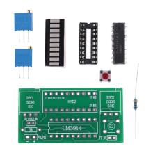 LM3914 10-Segmentowy Moduł Wskaźnika Pojemności Akumulatora Litowego 3,7 V 12 V Tester Poziomu Mocy Wyświetlacz LED Zestawy DIY