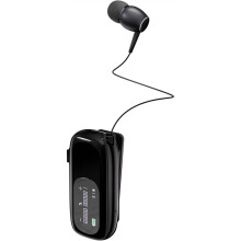 Headset with Retractable Cables,Noise Cancelling Mic Clip ,Connect to 2 Phones Business Headset