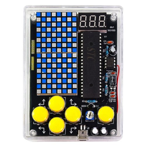 DIY Pixel Game Kit+Voice  Pixel Game Console Electronics DIY Kit Soldering Project Practice Solder Learning Set A 2
