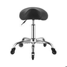 Zadelkruk, Capaciteit 226,8 kg - Duoku - 360 Draaistoel, Verstelbare Hoogte, voor Kantoor, Woonkamer, Spa, Bar, Zwart