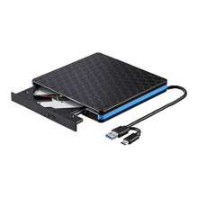 Dvd-Speler Extern Optisch Station Type-C USB 3.0 2-In-1 CD/DVD-Schrijver Kaartlezer RW-Station Externe Optische Schijf Speler