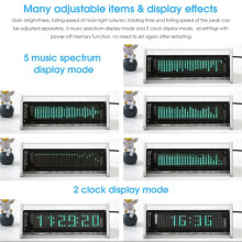 VFD Audio Spectrum Analyzer VU-Meter 5.0 Ontvanger 3,5 mm AUX A/B Switcher