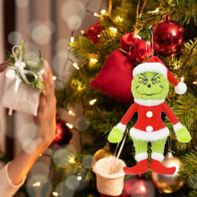 Grinch Christmas Doll Pendant Green Plush 25cm