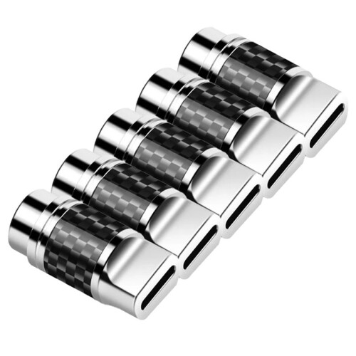 USB C Connector with Chip ALC5686 Type-C Connector DIY Headphone Plug Shell Electronics Earphones Jack 5pcs Silver