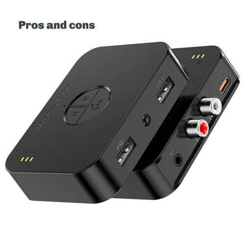 Wireless APTX-Bluetooth5.4 Audio Transmitter Receiver 3.5MM AUX Adapter Hifi Audio Amplifier Universal Module with Mic 1