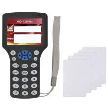 10 Frequency RFID NFC Card Reader Writer Duplicator+5XUID Card 125K 13.56MHz RFID Copier Key Replicator