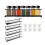 Metal Wall-Mounted Spice Rack Set Silver 4-Piece 7