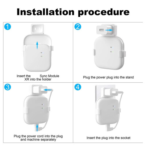 Wall Mount for Blink Sync Module XR Bracket Synchronizer USB Standard Synchronizer Socket Hanger Storage Holder 1