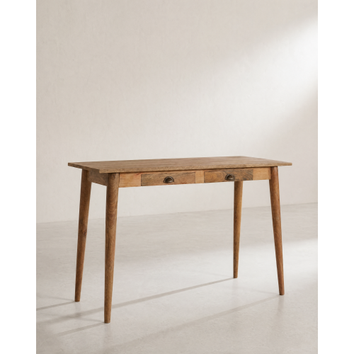 Coastal Style Writing Desk with 2 Storage Drawers 1