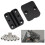 Universal 12-16mm Motorcycle Modification Accessories Gps Navigation Aluminum Alloy Multi-Function Black Bracket 6