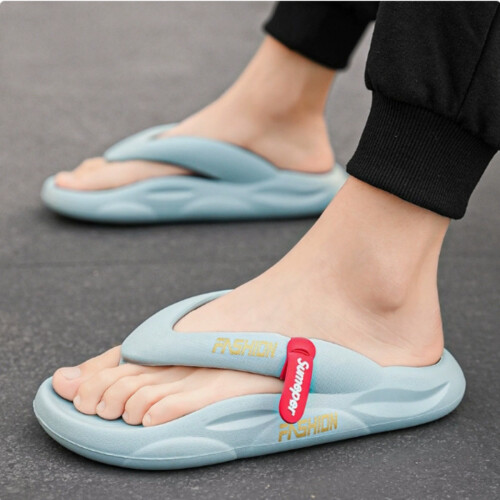 (light blue, W12=42-43) Plus Size Ζευγάρι Σαγιονάρες EVA, Μαξιλάρια Σπιτιού, Αντιολισθητικ 1