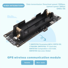T-SIM7670G-S3 LTE 4G ESP32-S3 Development Board Cellular Module IOT Devices Low-Power Long-Range Communication with GPS