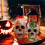 Halloween skull ornaments resin horror decoration set 5
