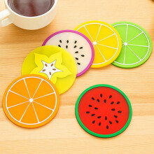 Starfruit-shaped jelly coasters silica gel 4 pcs