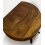 Semi Round Brown Bedside Table with Single Drawer 7