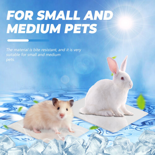 Small Animal Cooling Mat Stainless Steel 2 pcs 2