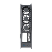 Universal Consoles Cooling Fan Intelligent Temperature Control Rear Fan with RGB Colorful Lights for PS5 Pro/PS5 Slim B