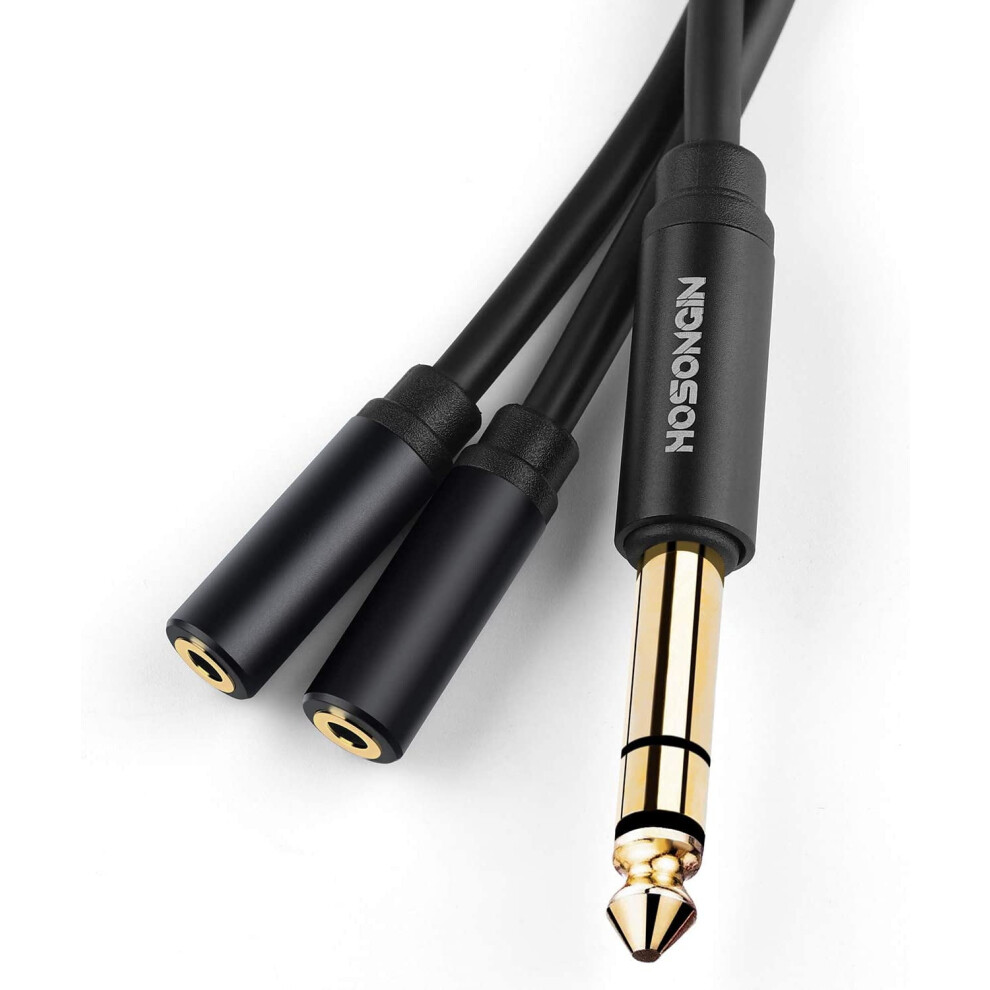 Trs To Dual 3.5Mm Headphone Splitter Cable 6.35Mm 9336866983517