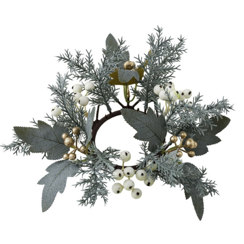 Christmas candlestick garland ring desktop ornament 1 pc 1