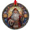 White Horse Acrylic Christmas Ornament Multicolor 6