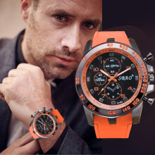 Montre de sport pour homme TOFOTL, montre-bracelet moderne analogique Ă quartz en acier inoxydable