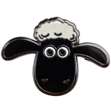Shaun Face Pin Badge Paperback Book