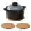 Cork trivet set heat resistant 2 pcs 1