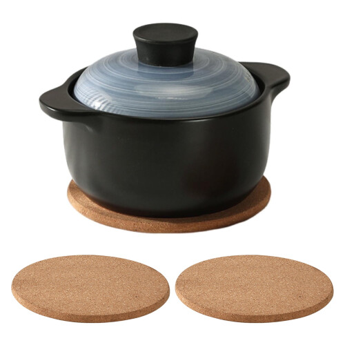 Cork trivet set heat resistant 2 pcs