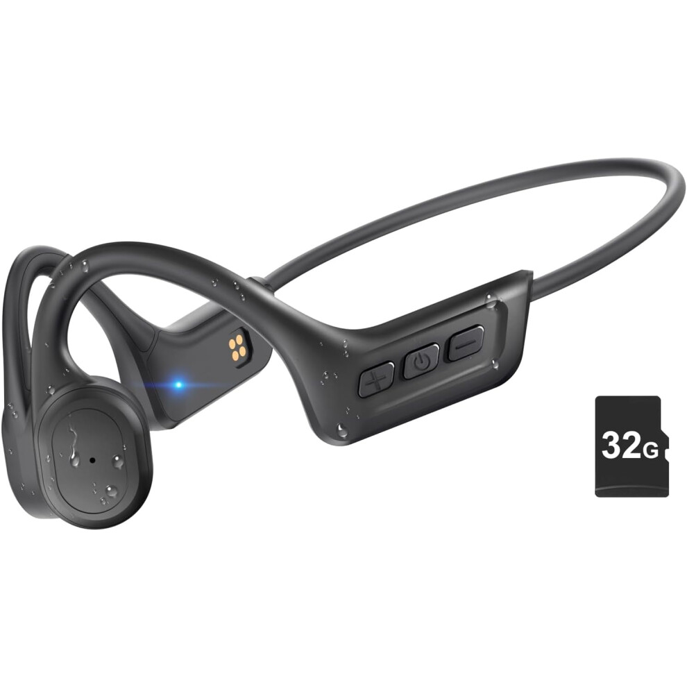 Bone Conduction Headphones Wireless Bluetooth 5.3 With 32Gb 9336866993738