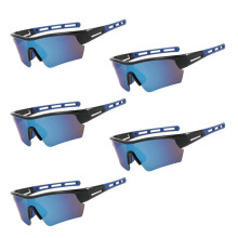 5 Stuks Outdoor Winddichte en Stofdichte Sportbrillen Fietszonnebrillen Unisex Mode Gekleurde Zonnebrillen F