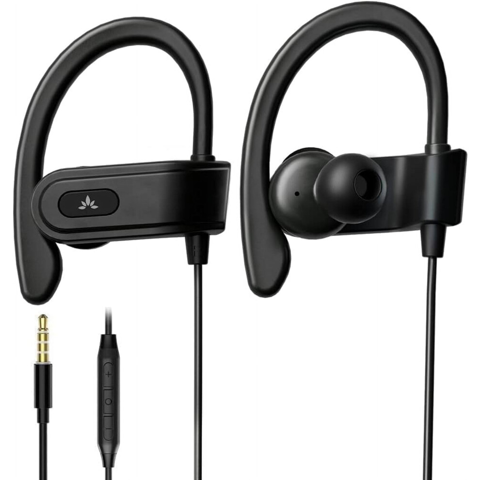 Avantree E171 Sports Earbuds Wired With Mic Sweatproof 9336866995312